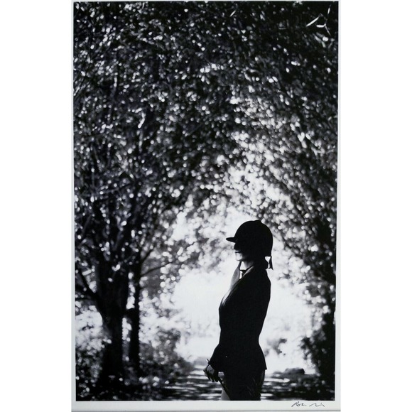 ROBIN RICE ORIGINAL SIGNED 1/25 EQUESTRIAN HORSEBACK RACING FRAMED PHOTOGRAPH - Picture 2 of 12